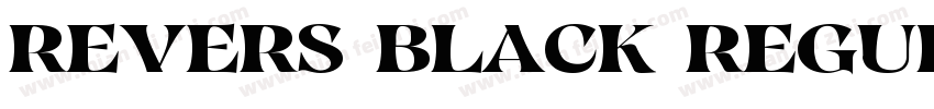 Revers Black Regular字体转换